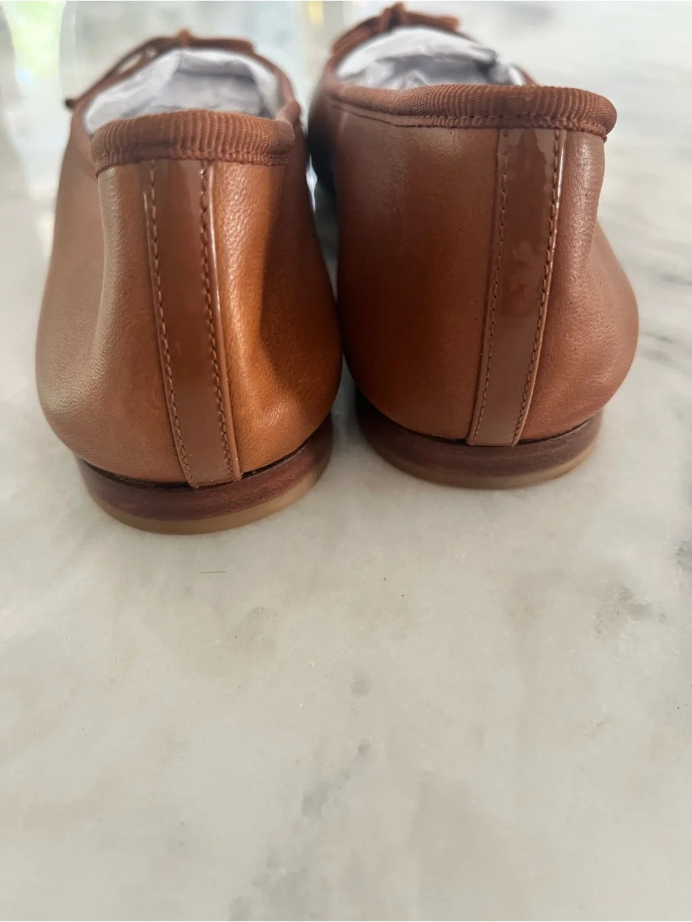 Margaux Ballet Flats in Cognac Brown